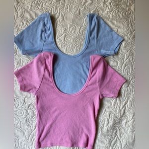 PACSUN scoop neck cropped top bundle